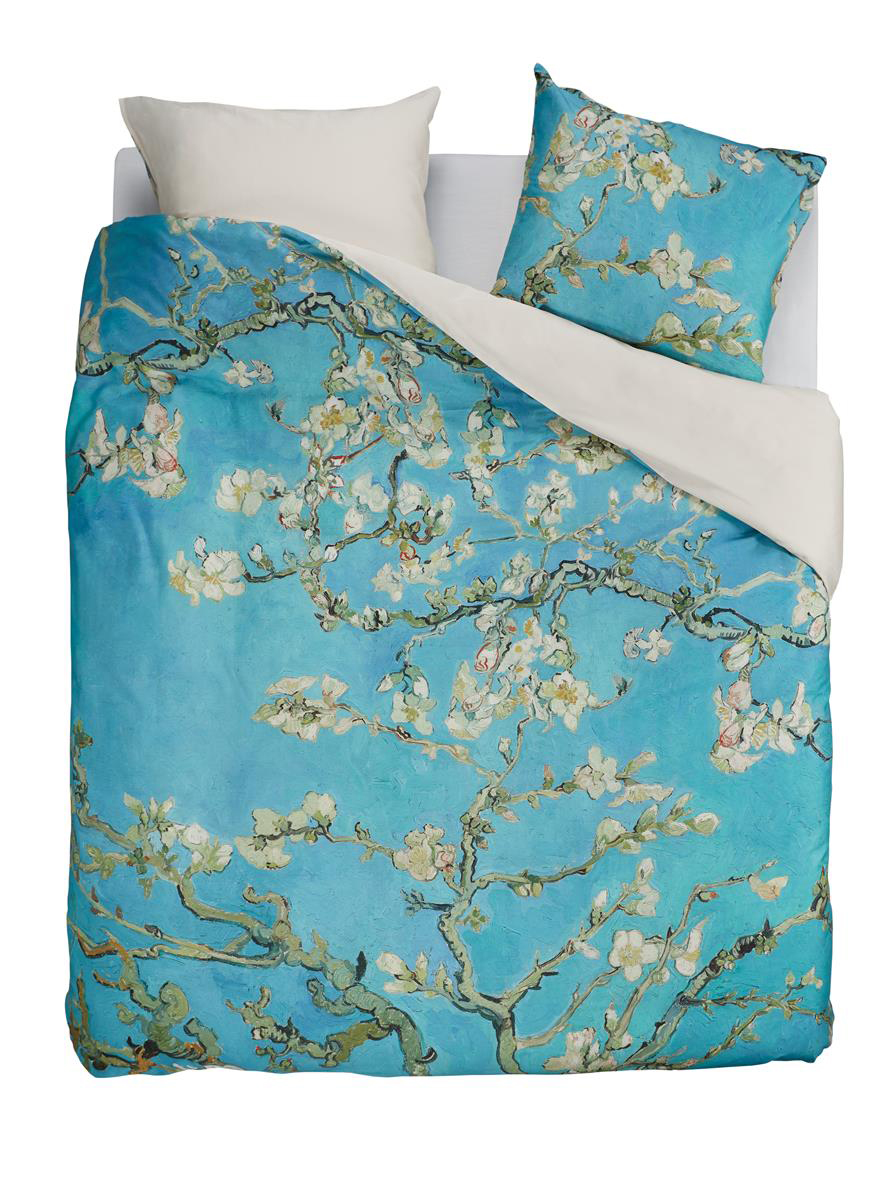 Beddinghouse Satin-Bettwäsche Almond Blossom | Blau
