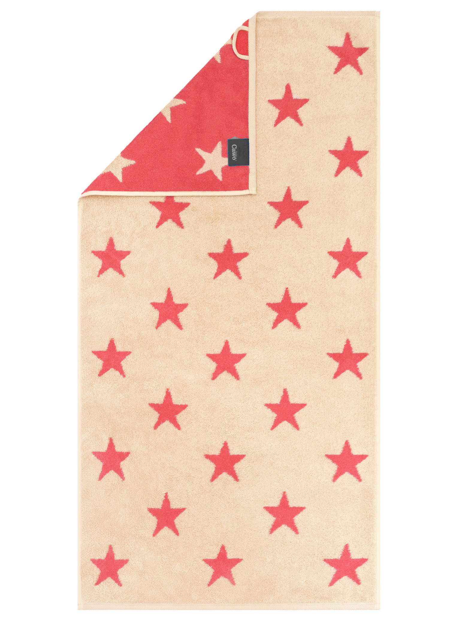 Cawö Handtuch New Stars | 32 beige/pink