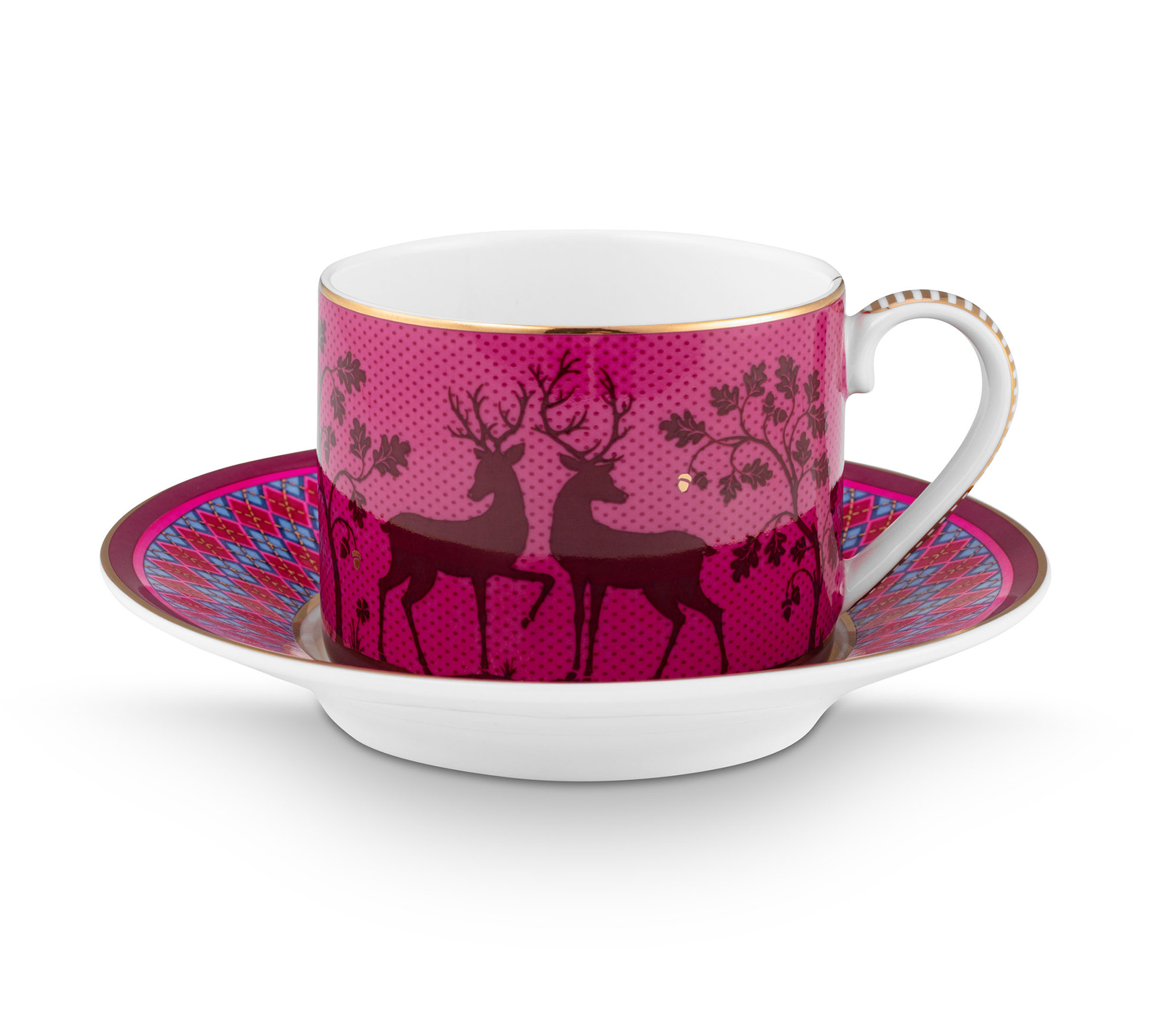 Pip Studio 2er Set Tassen & Untertassen Deerest Darling | Pi