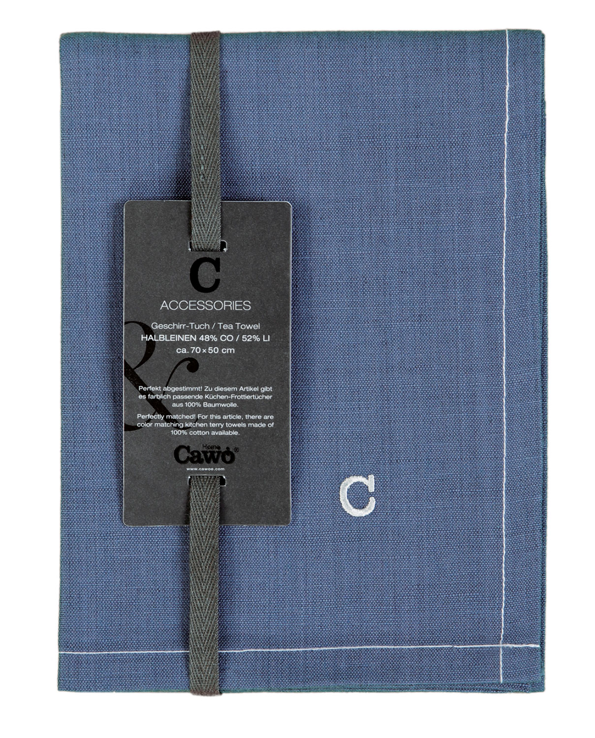 Cawö Geschirrtuch Solid 500 | 111 nachtblau