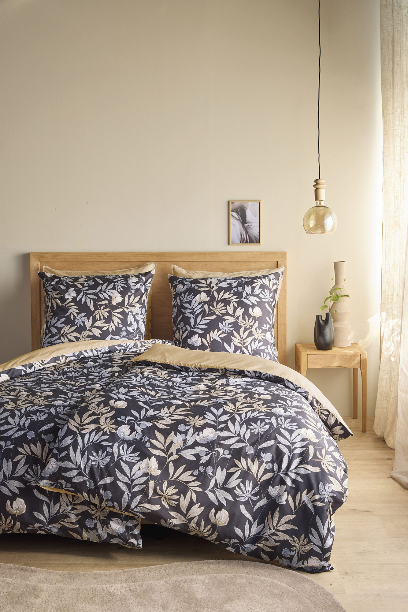 Beddinghouse Baumwoll-Bettwäsche Sophia | Dunkelblau