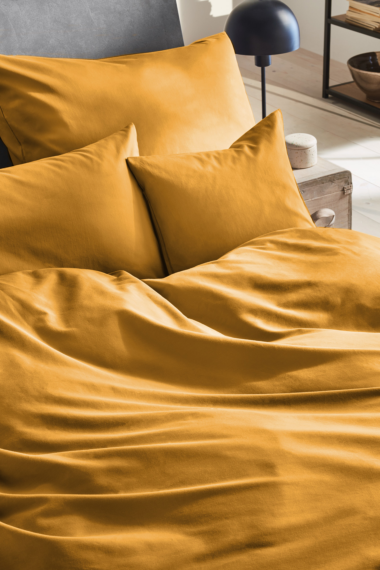 Thomas Luxus Satin-Bettwäsche  | 176 senf