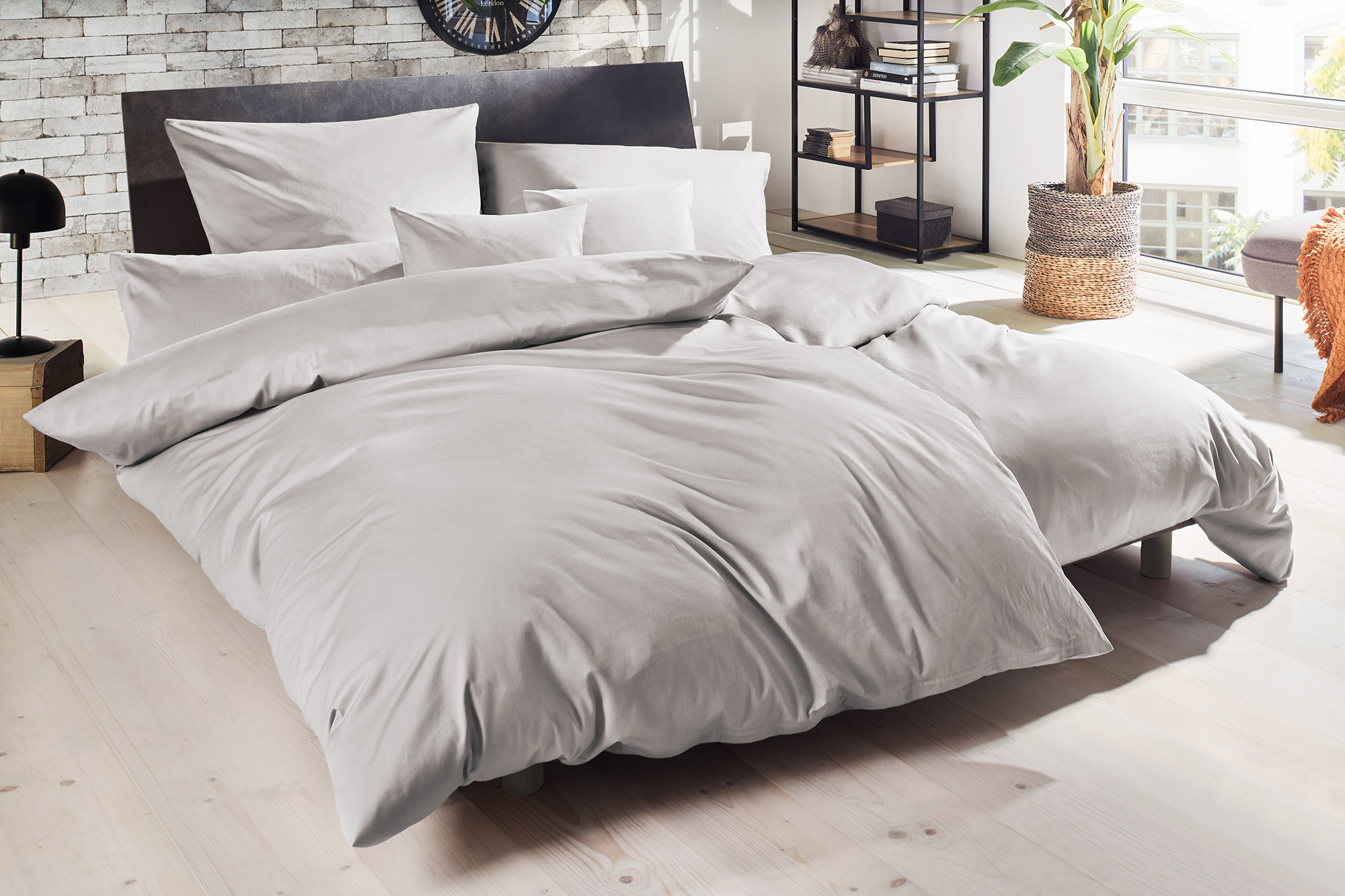 Thomas Luxus Satin-Bettwäsche  | 883 silber