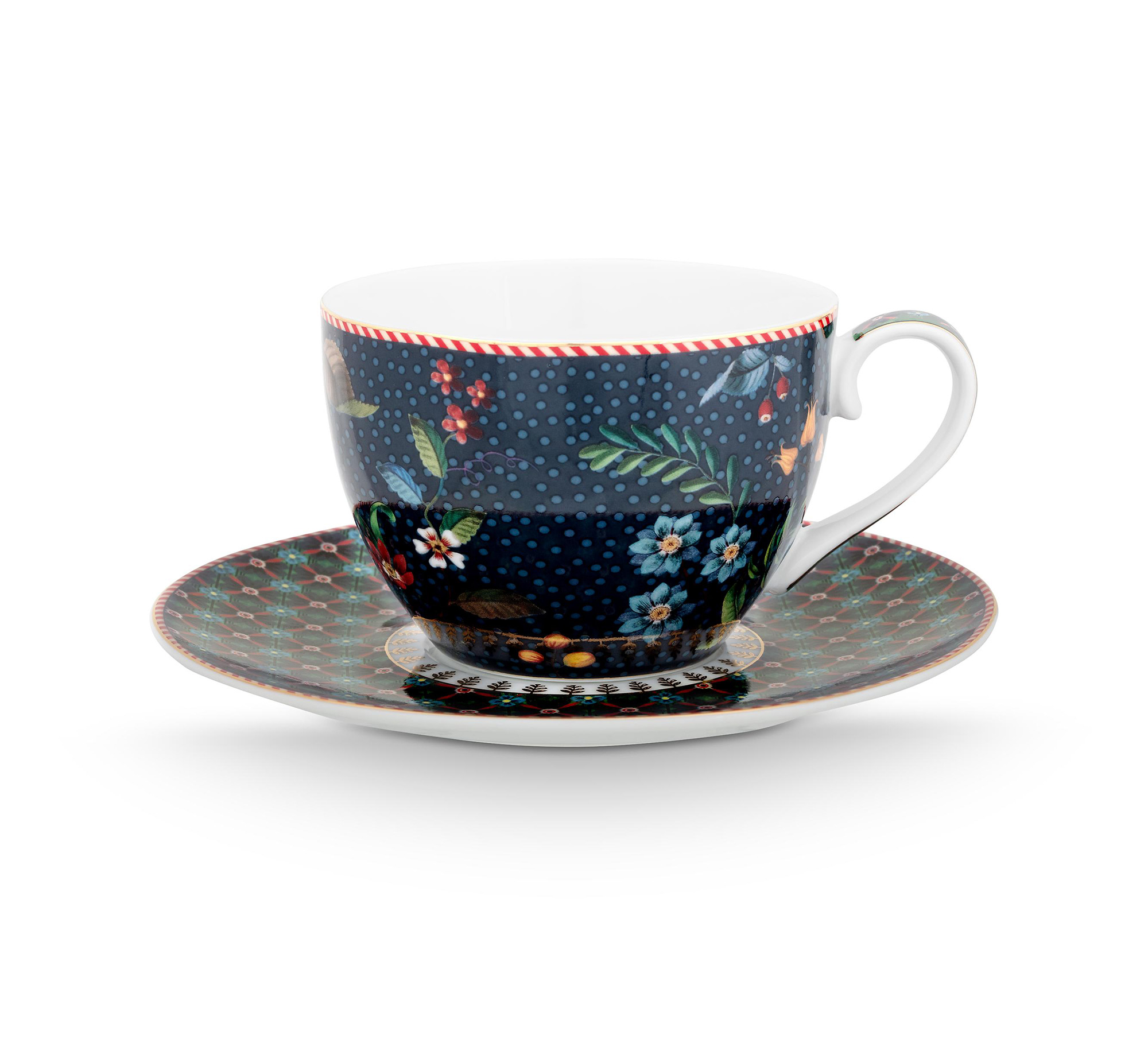 Pip Studio Tasse & Untertasse Berry Blues | blau
