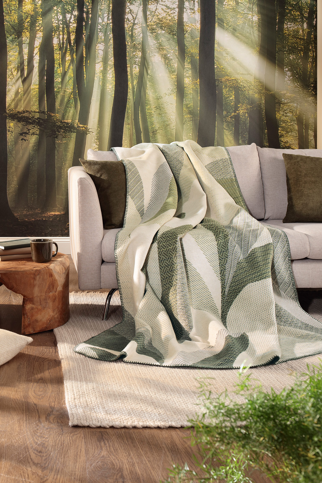 Biederlack Plaid / Decke Forest Leaves