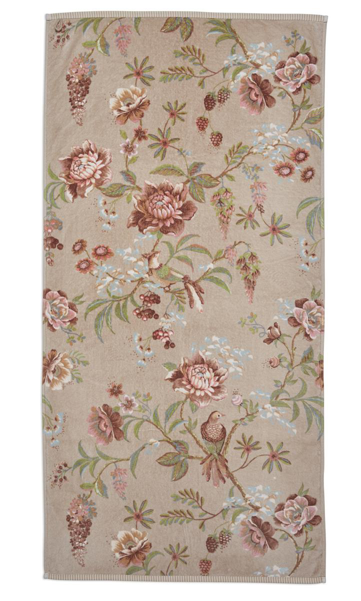 Pip Studio Duschtuch Secret Garden | Khaki