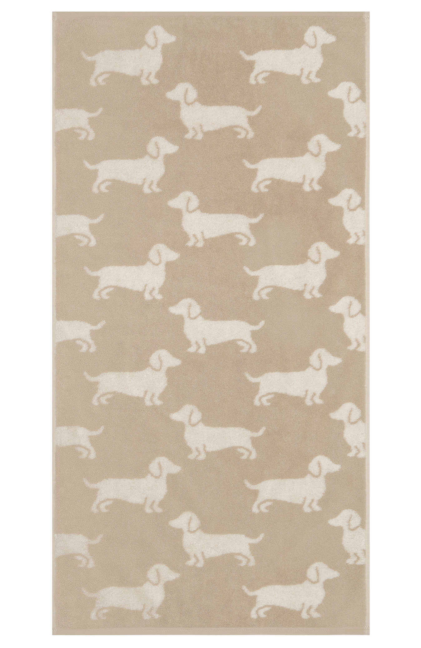 Cawö Handtuch We love Dogs 6246 | 33 natur/beige