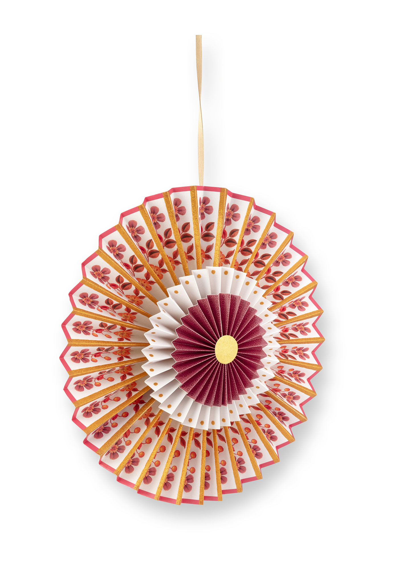 Pip Studio Papier Rosette Papierfächer  | Red