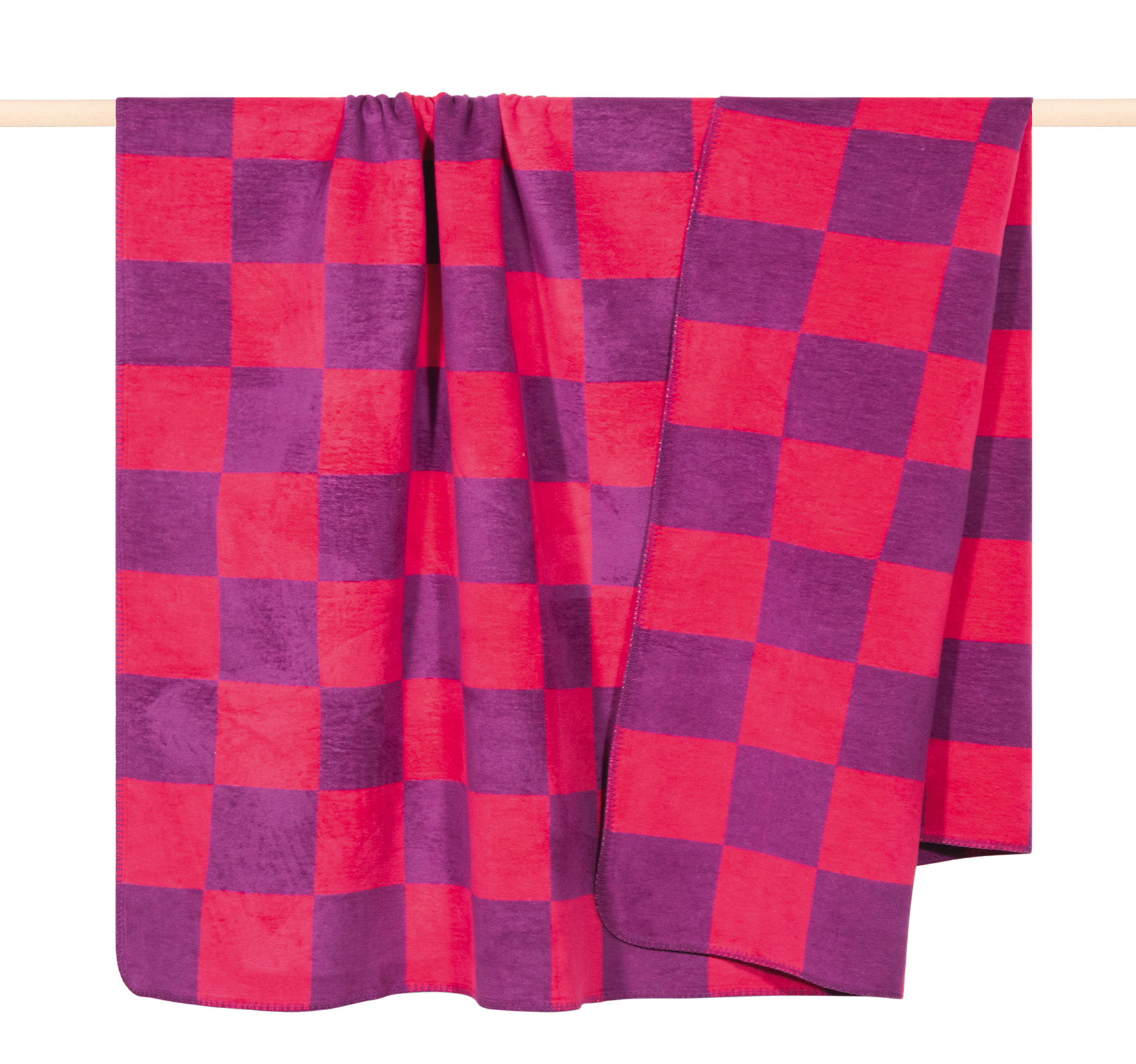 Pad Wohndecke Chess | pink-violet