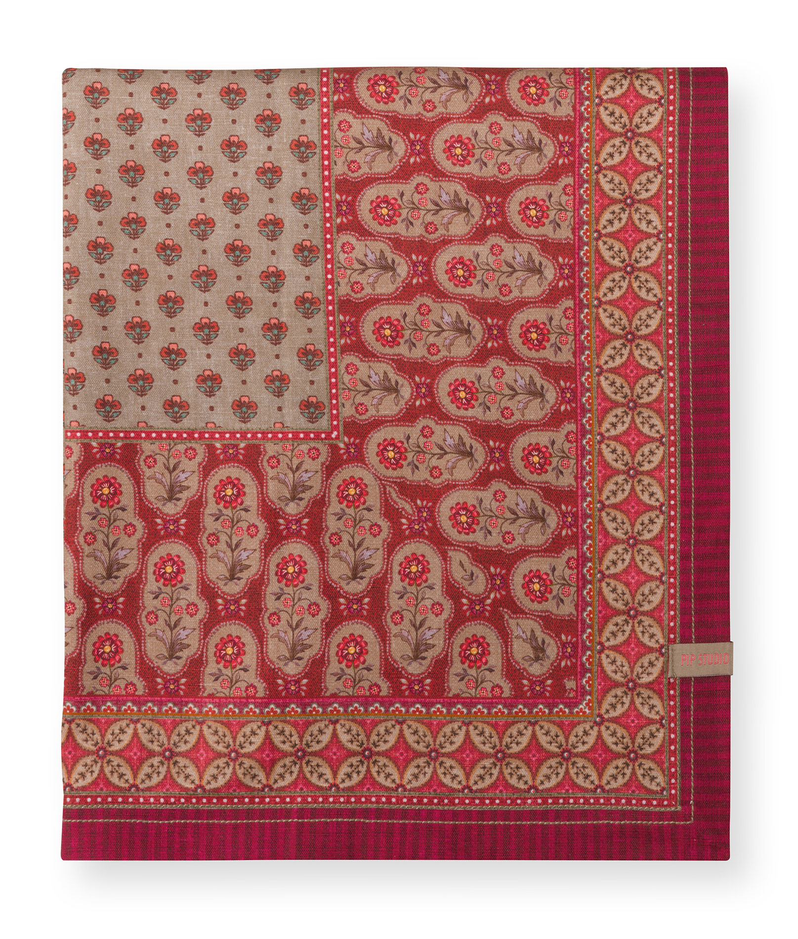Pip Studio Tischdecke Blooming Tales | Dark Red