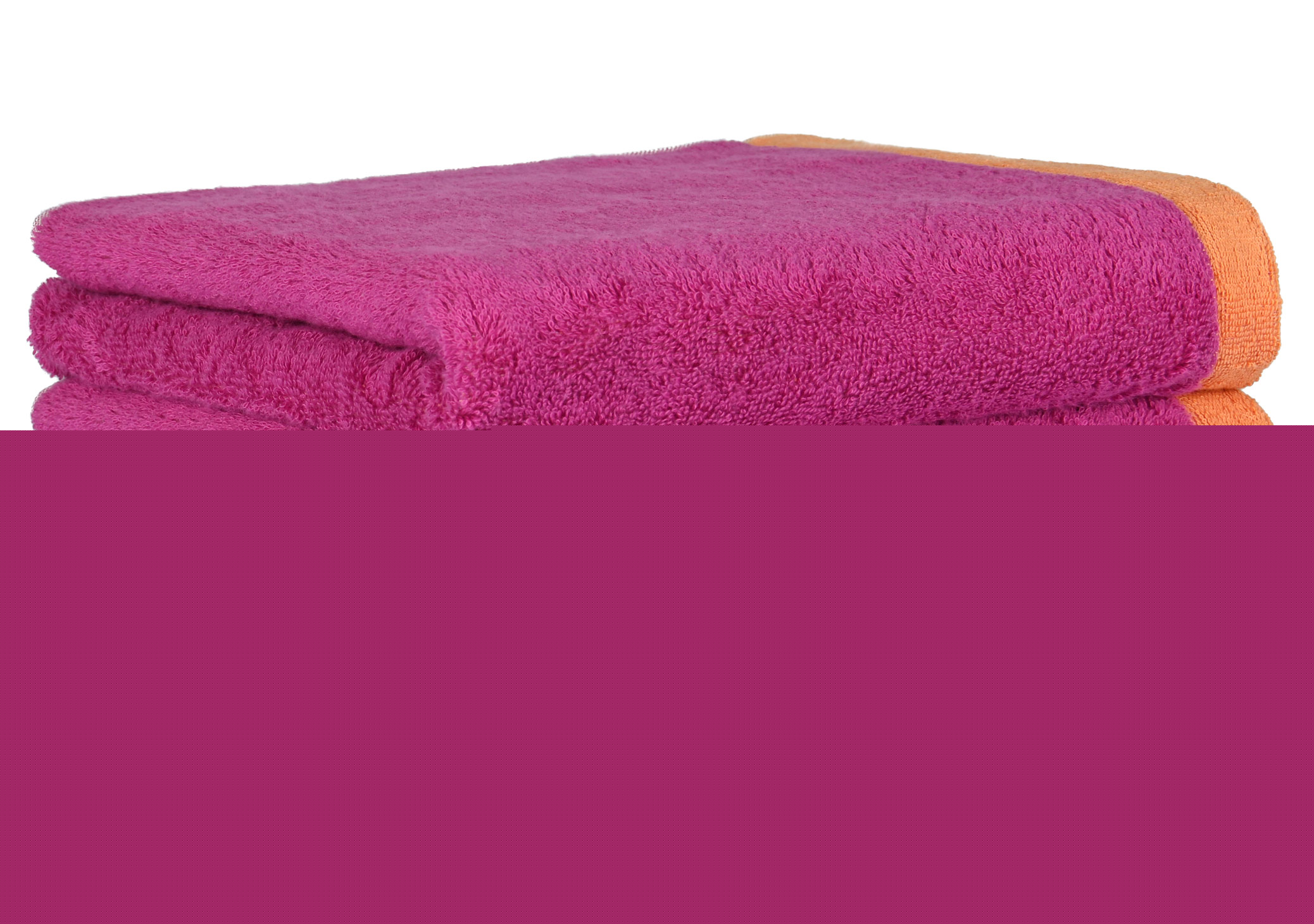 Cawö Handtuch Lifestyle Splash 7071 | 23 pink/mandarine