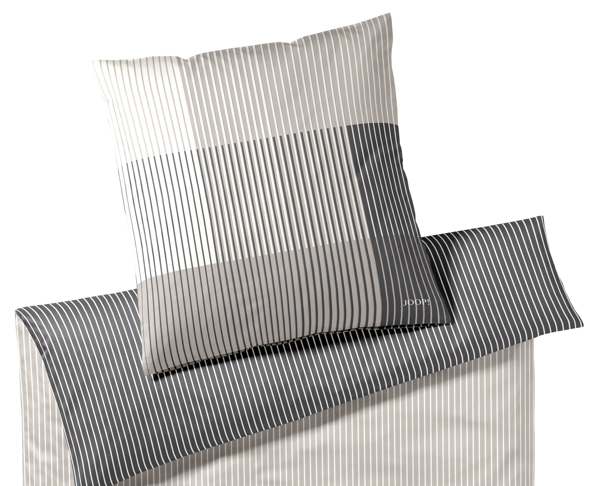 JOOP! Satin Bettwäsche Devided 4113 | 9 stone