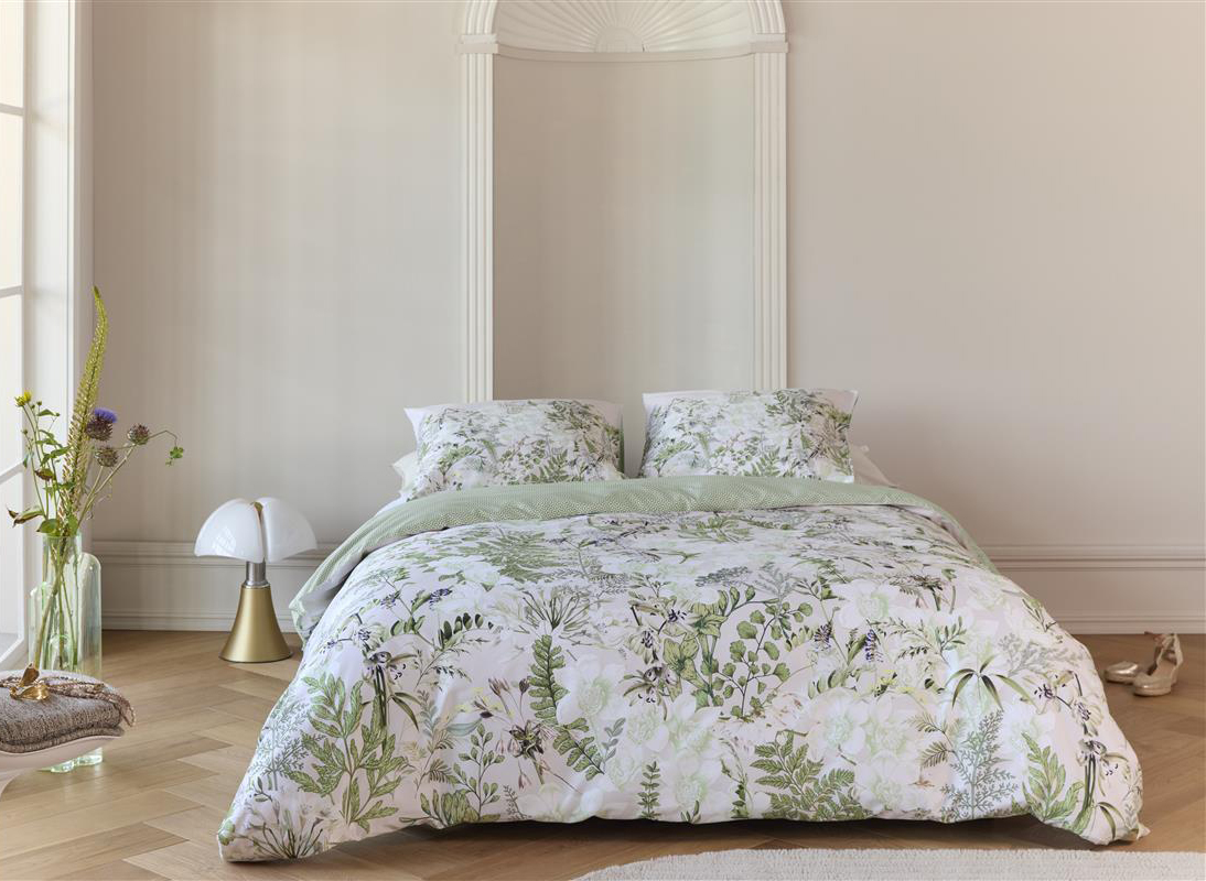 Beddinghouse Satin-Bettwäsche Pastiche | Grün