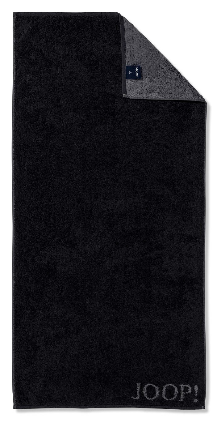 JOOP! Handtuch Classic Doubleface 1600 | 90 Schwarz/Anthrazi JOOP! Handtuch Classic Doubleface 1600 | 90 Schwarz/Anthrazi