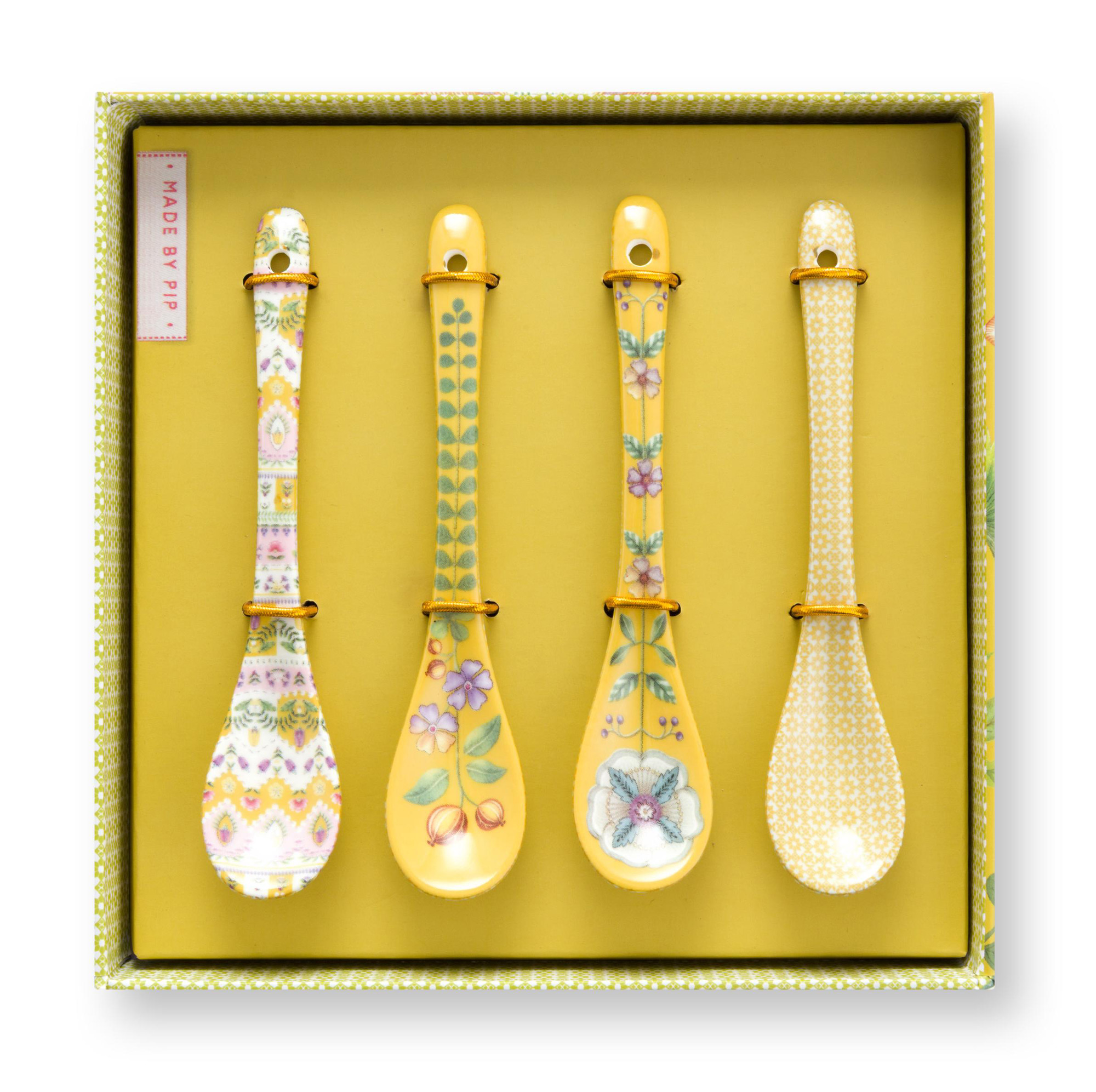 Pip Studio 4 Teelöffel Lily & Lotus | Yellow