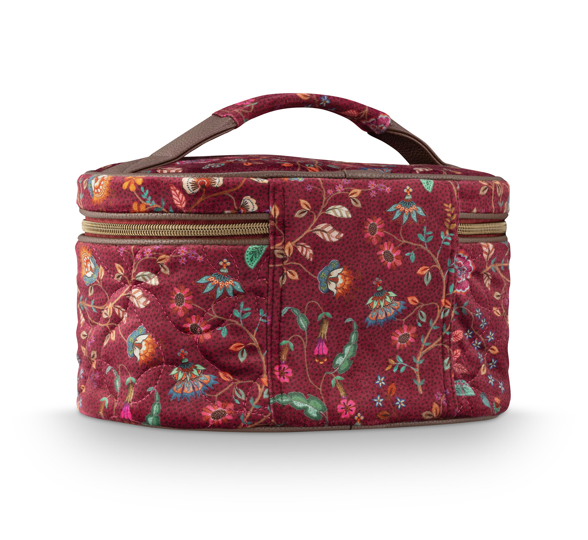 Pip Studio Beauty Case Flora Bangelore | dark pink