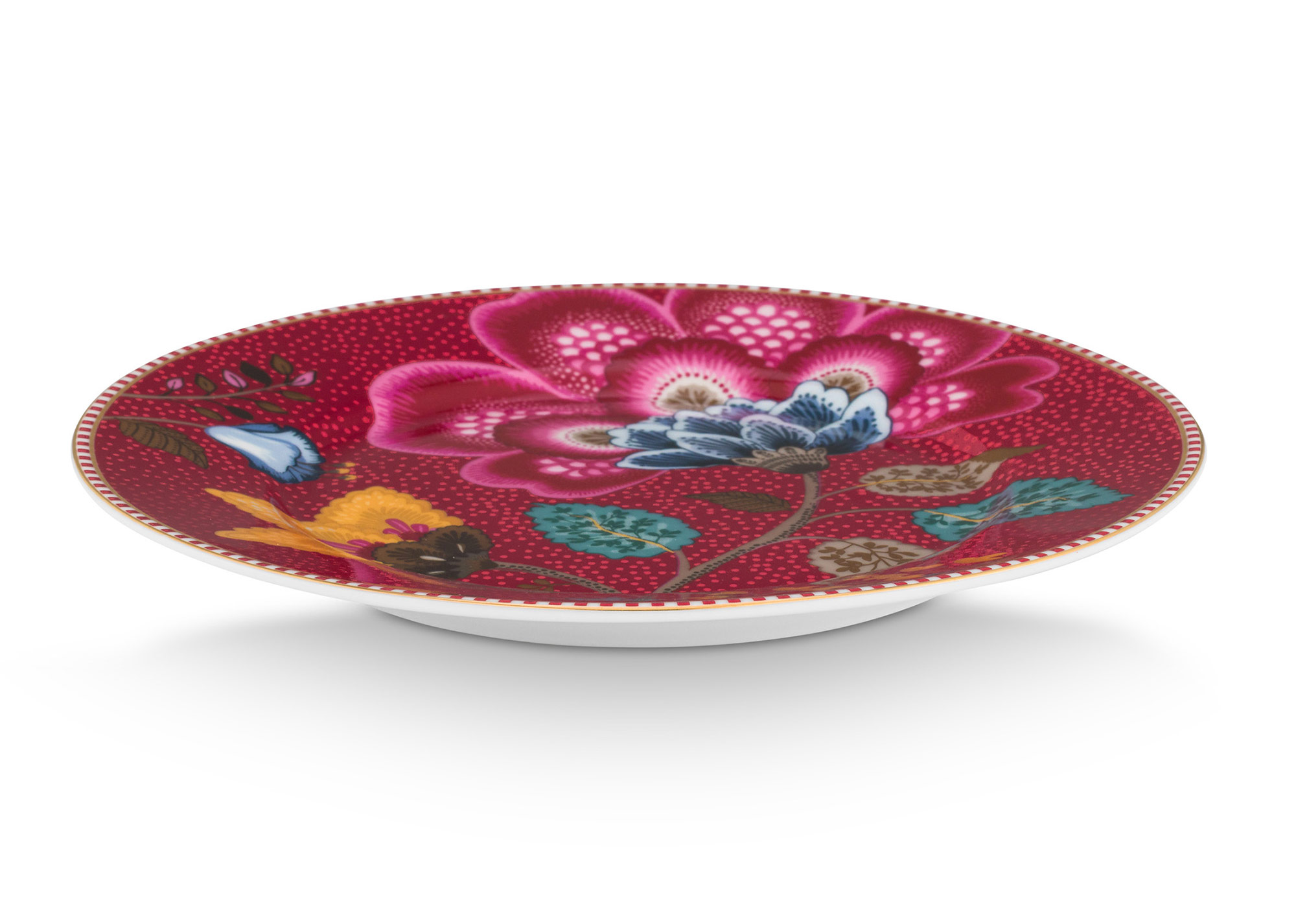 Pip Studio Gebäckteller Blooming Tales | Dark Red