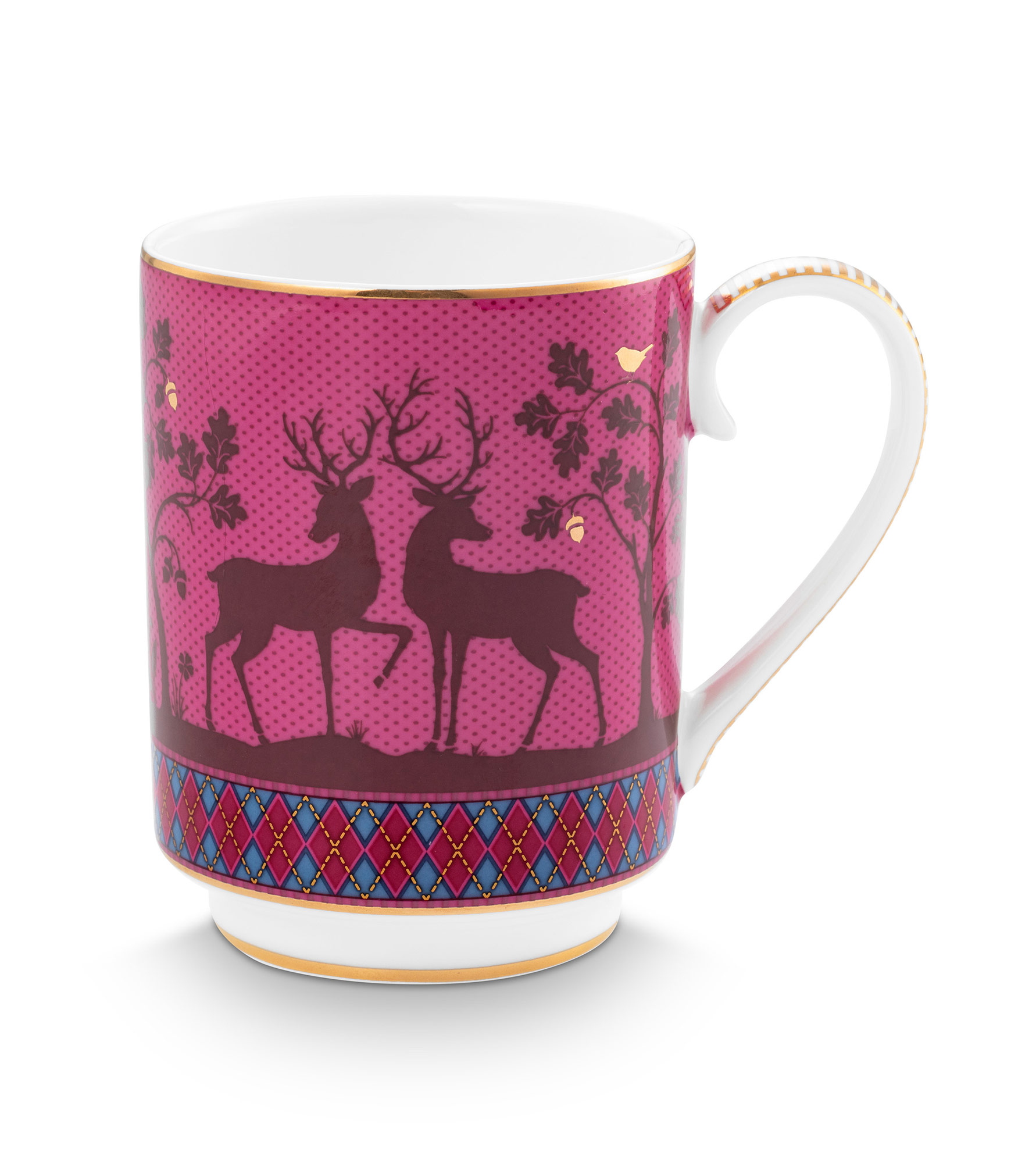 Pip Studio 2er Set Becher gross Deerest Darling | Pink