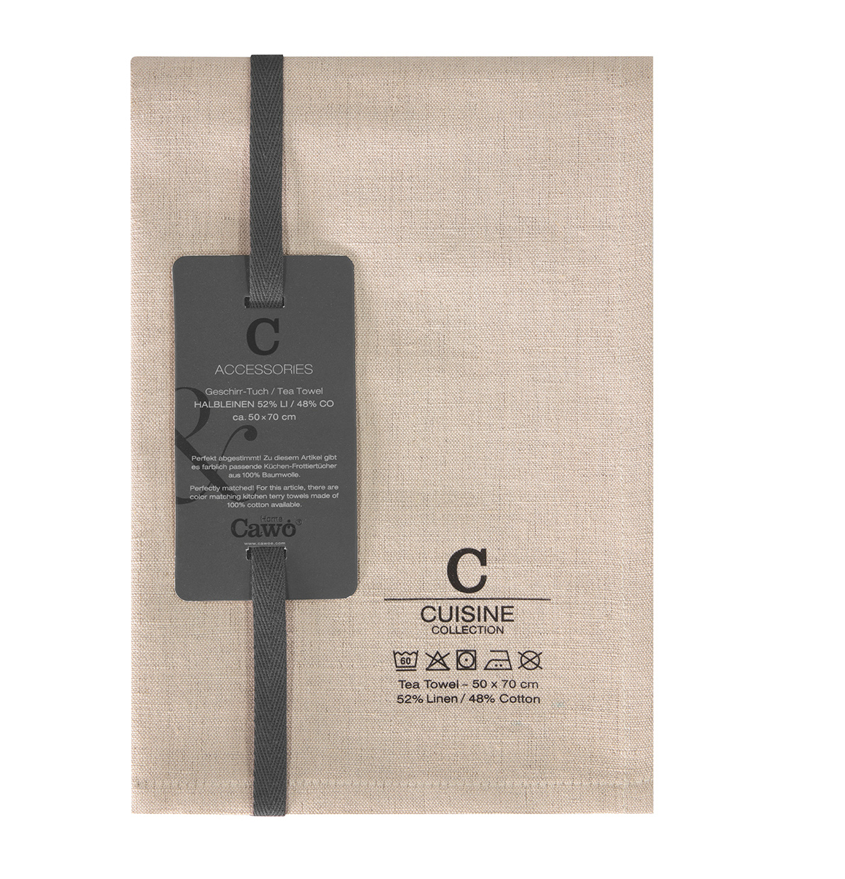 Cawö Geschirrtuch Nature  531 | 30 leinen