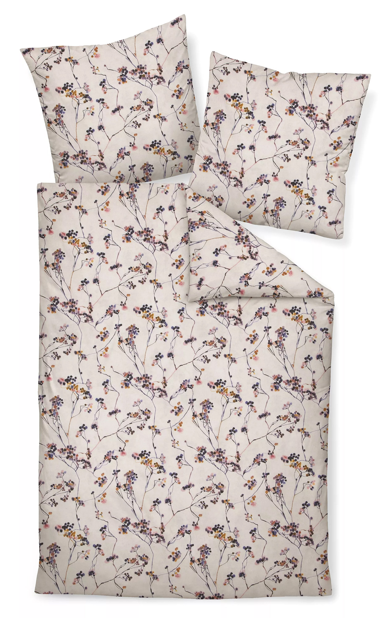 Janine Feinbiber-Bettwäsche DAVOS | 05 lila weinbeere