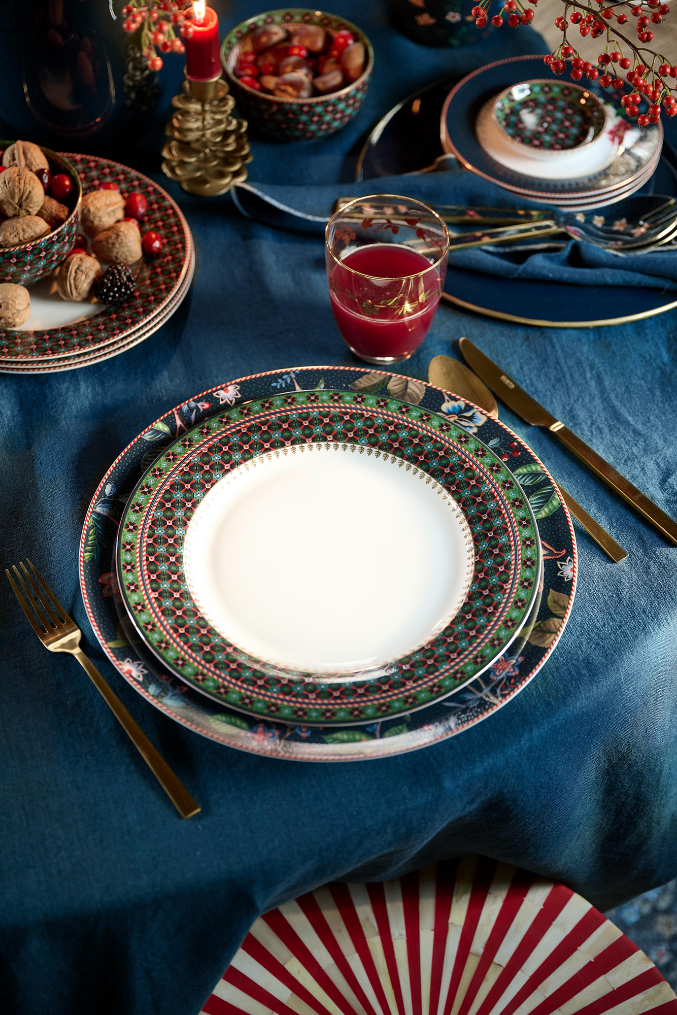 Pip Studio Essteller Berry Blues | grün