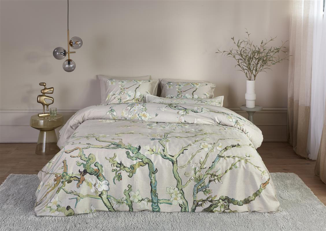 Beddinghouse Satin-Bettwäsche Blossoming | Sand