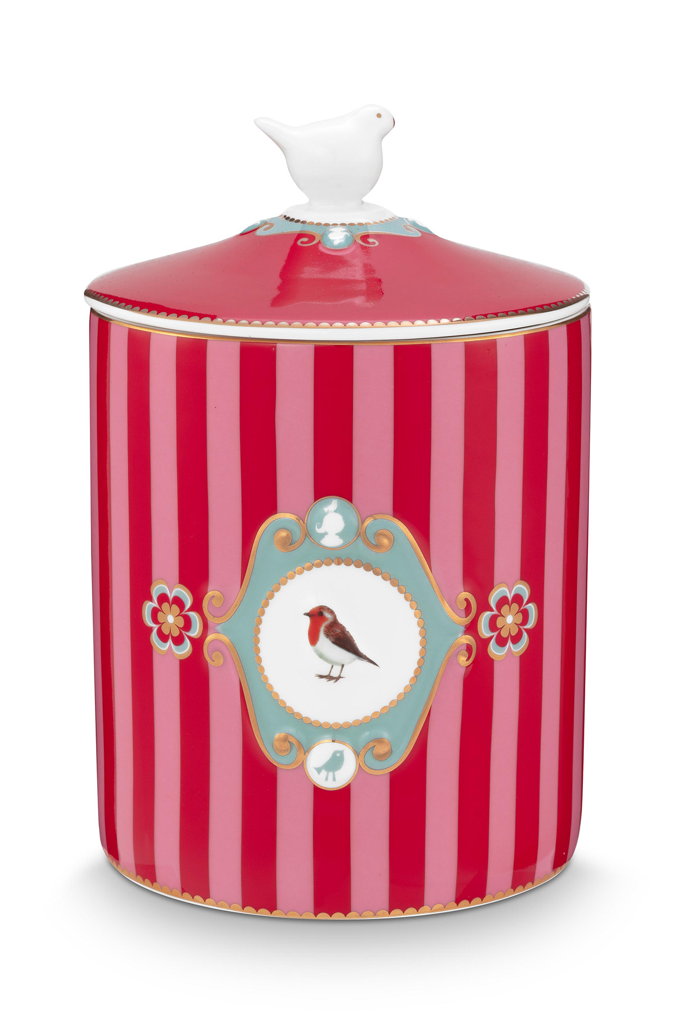 Pip Studio Vorratsdose Love Birds | rot-pink