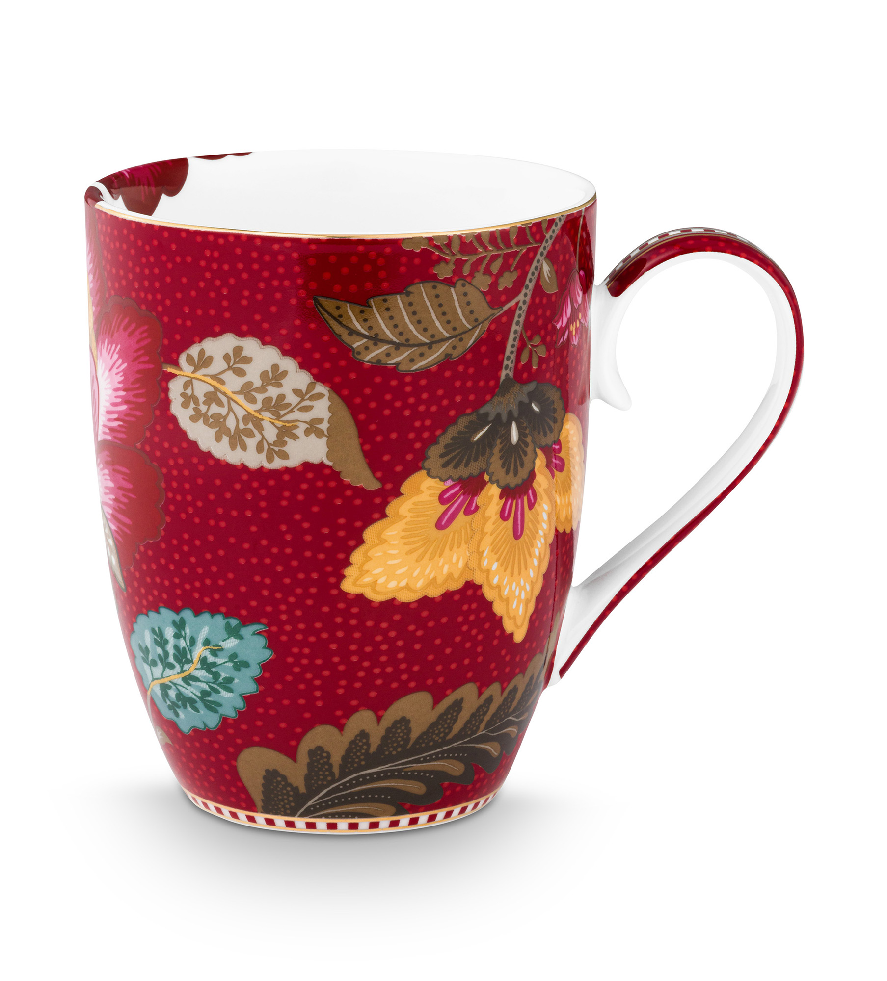 Pip Studio Becher gross Blooming Tales | Dark Red