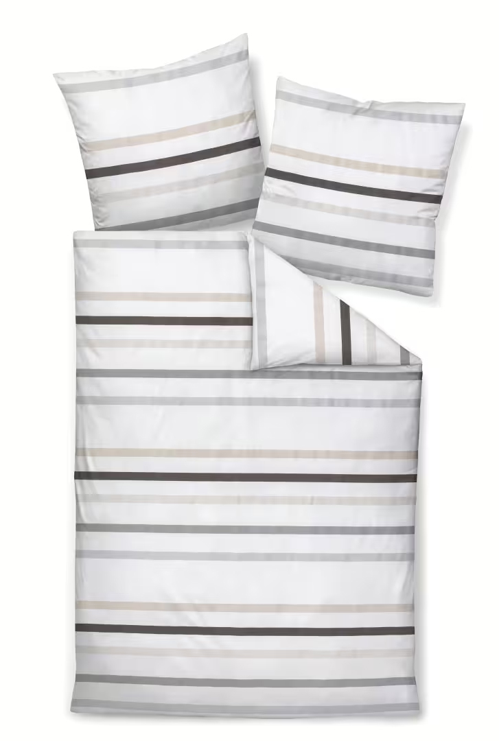 Janine Mako Satin Bettwäsche J. D. | 07 taupegrau