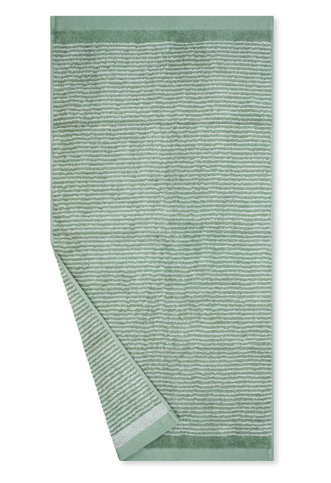 Ross Handtuch Schmaler Querstreifen 4840 | 32 Piniengrün/Euk