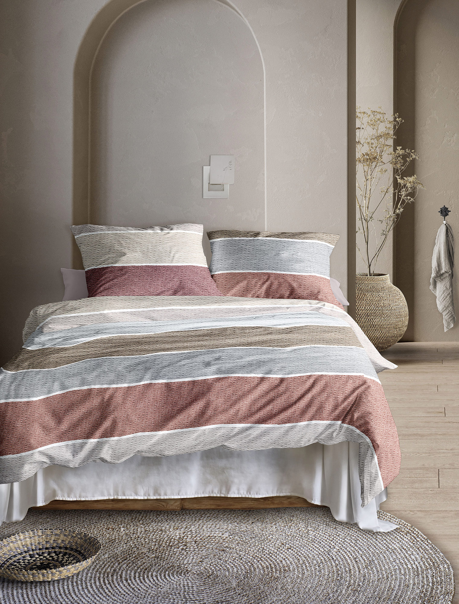 Irisette Seersucker Bettwäsche Easy | 60 rot