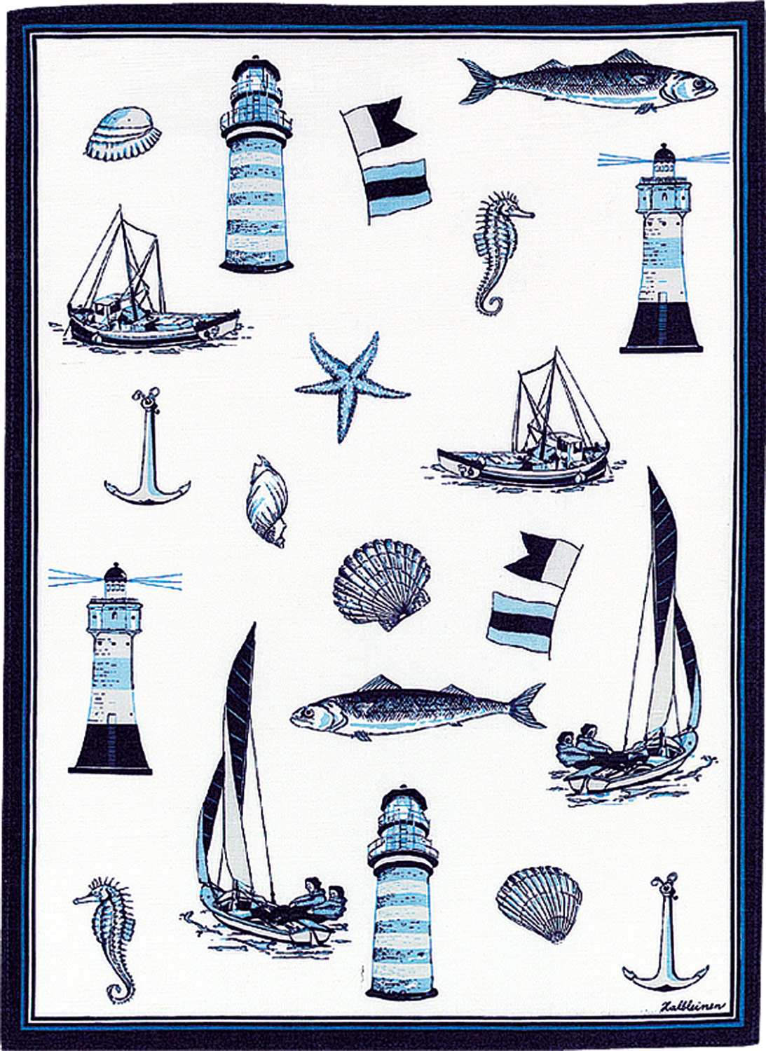 Kracht HL Küchentuch Druck MARITIM