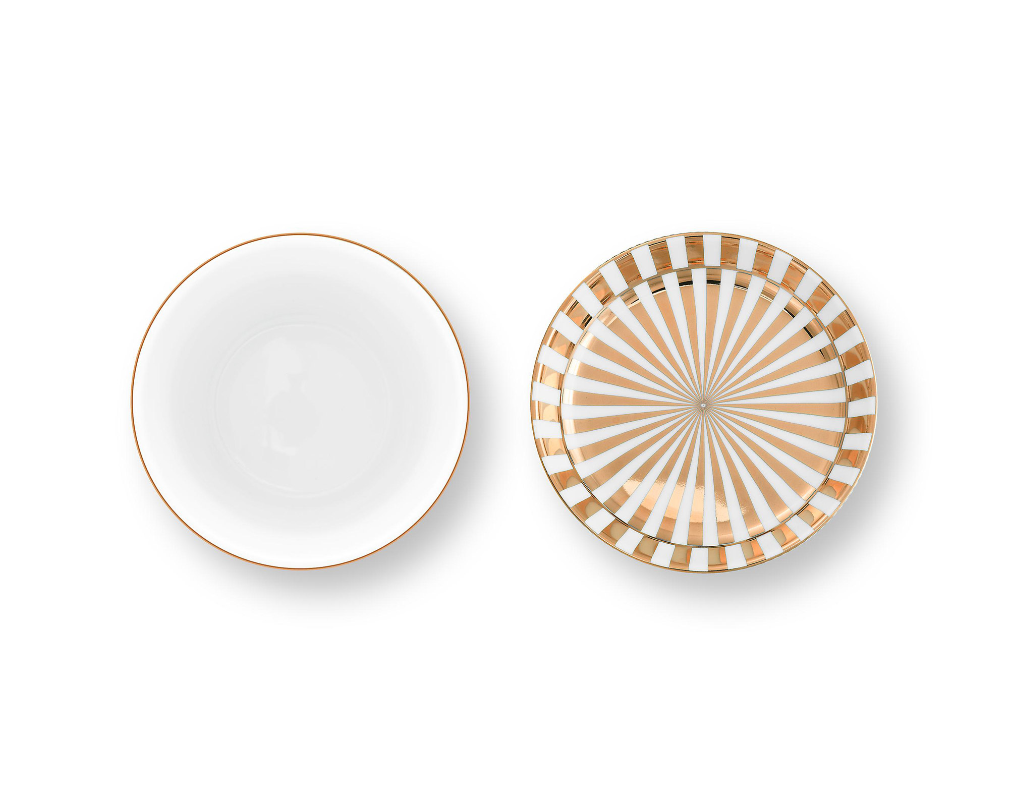 Pip Studio 2er Set Tasse & Teebeutelablage Dot Delight | Wei