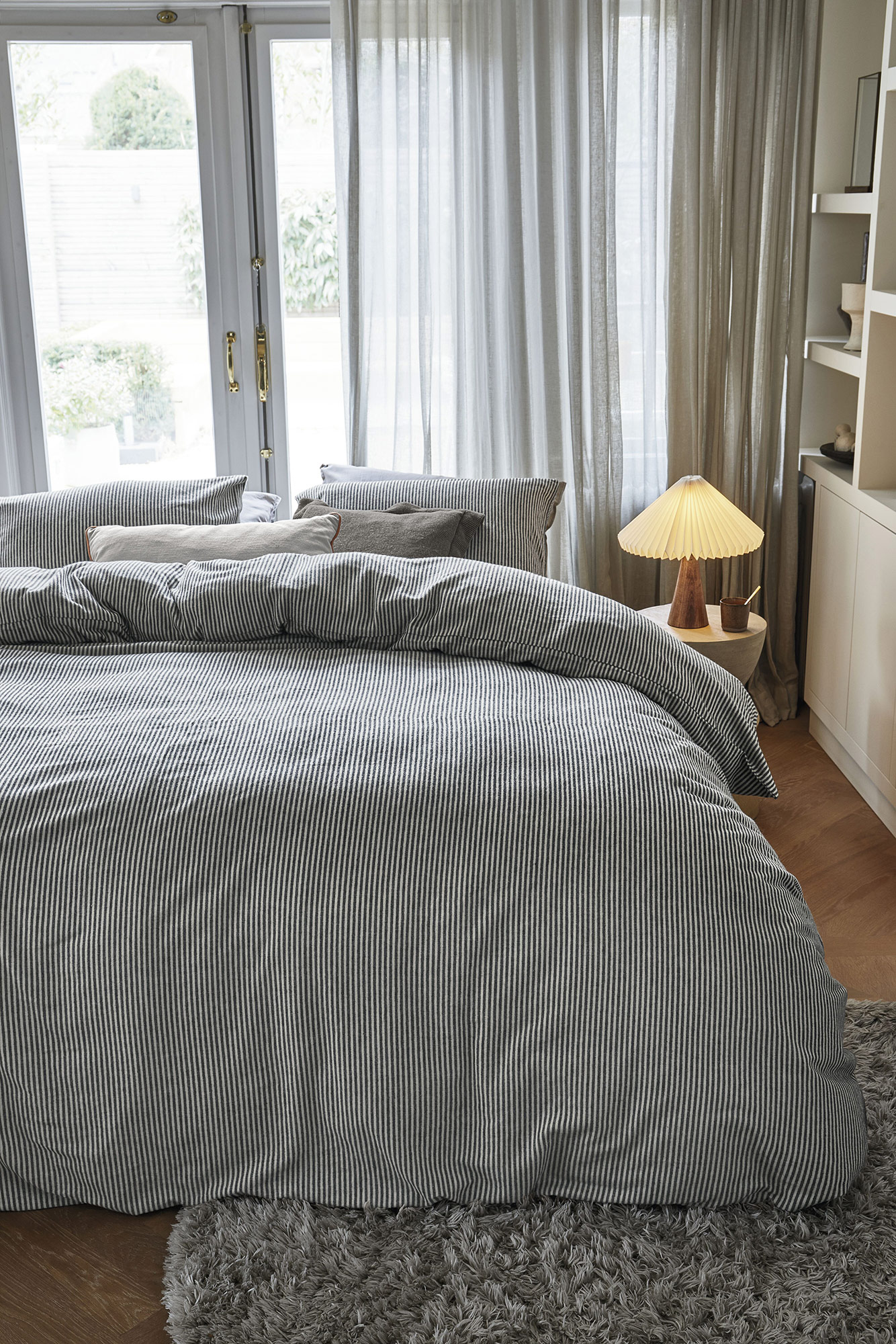 Beddinghouse Flanellbettwäsche Ivan  | schwarz