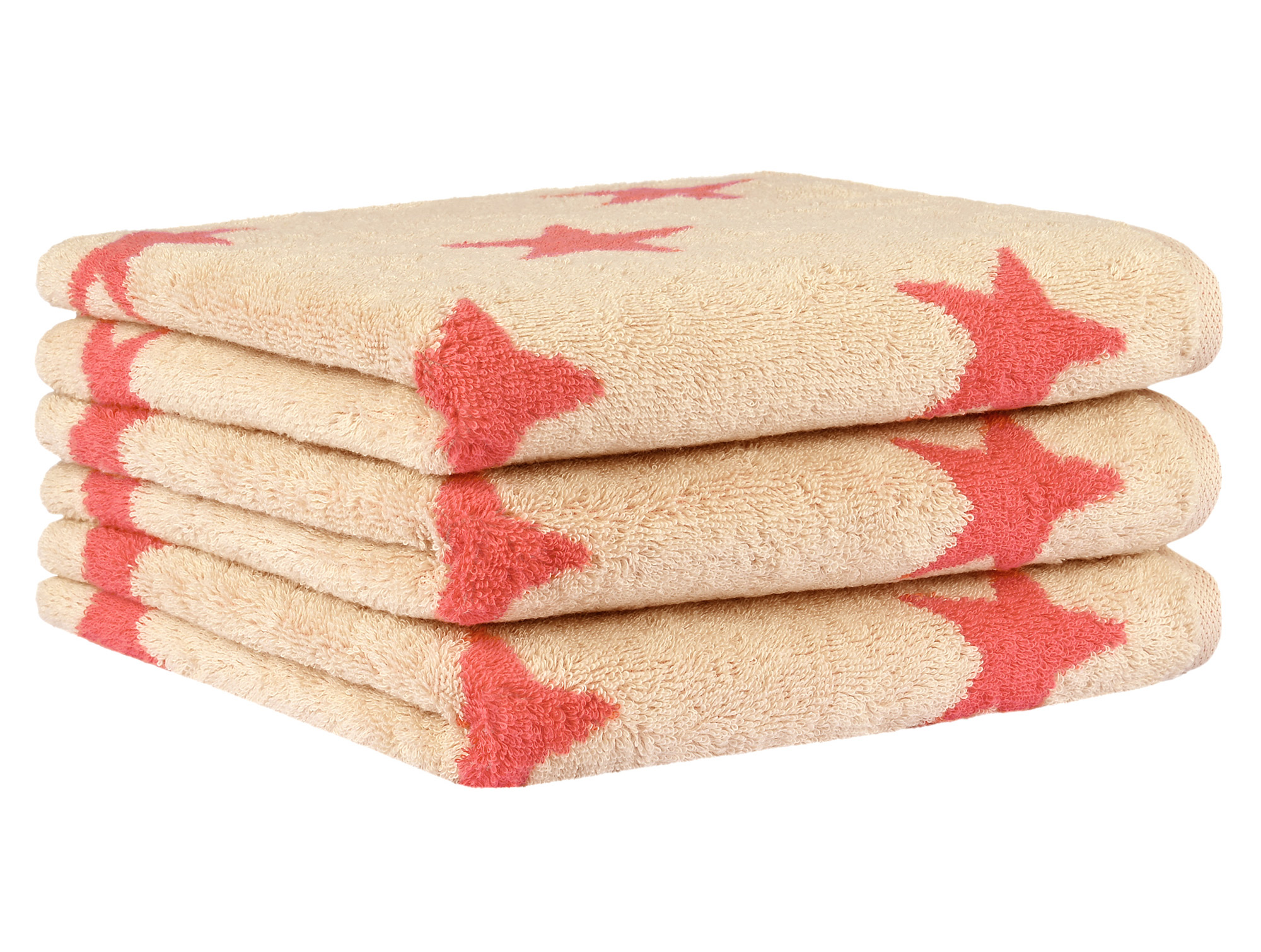 Cawö Handtuch New Stars 6260 | 32 beige/pink