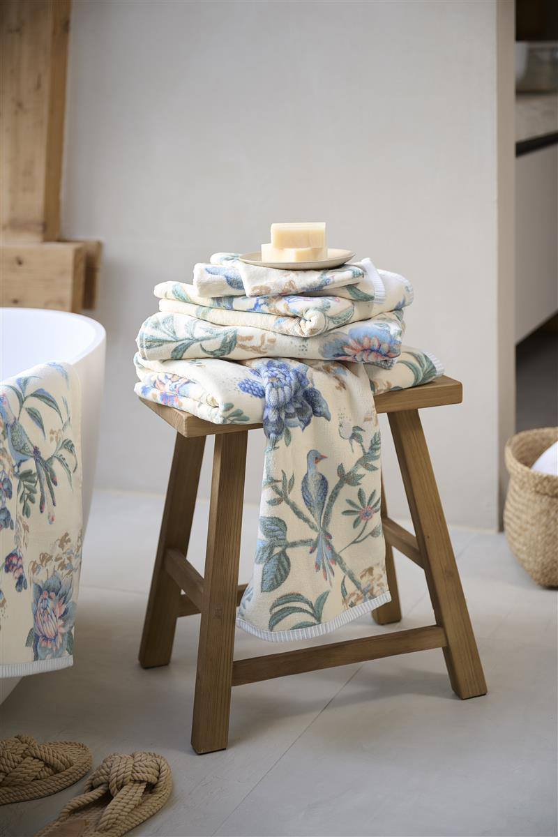 Pip Studio Handtuch Secret Garden | Weissblau