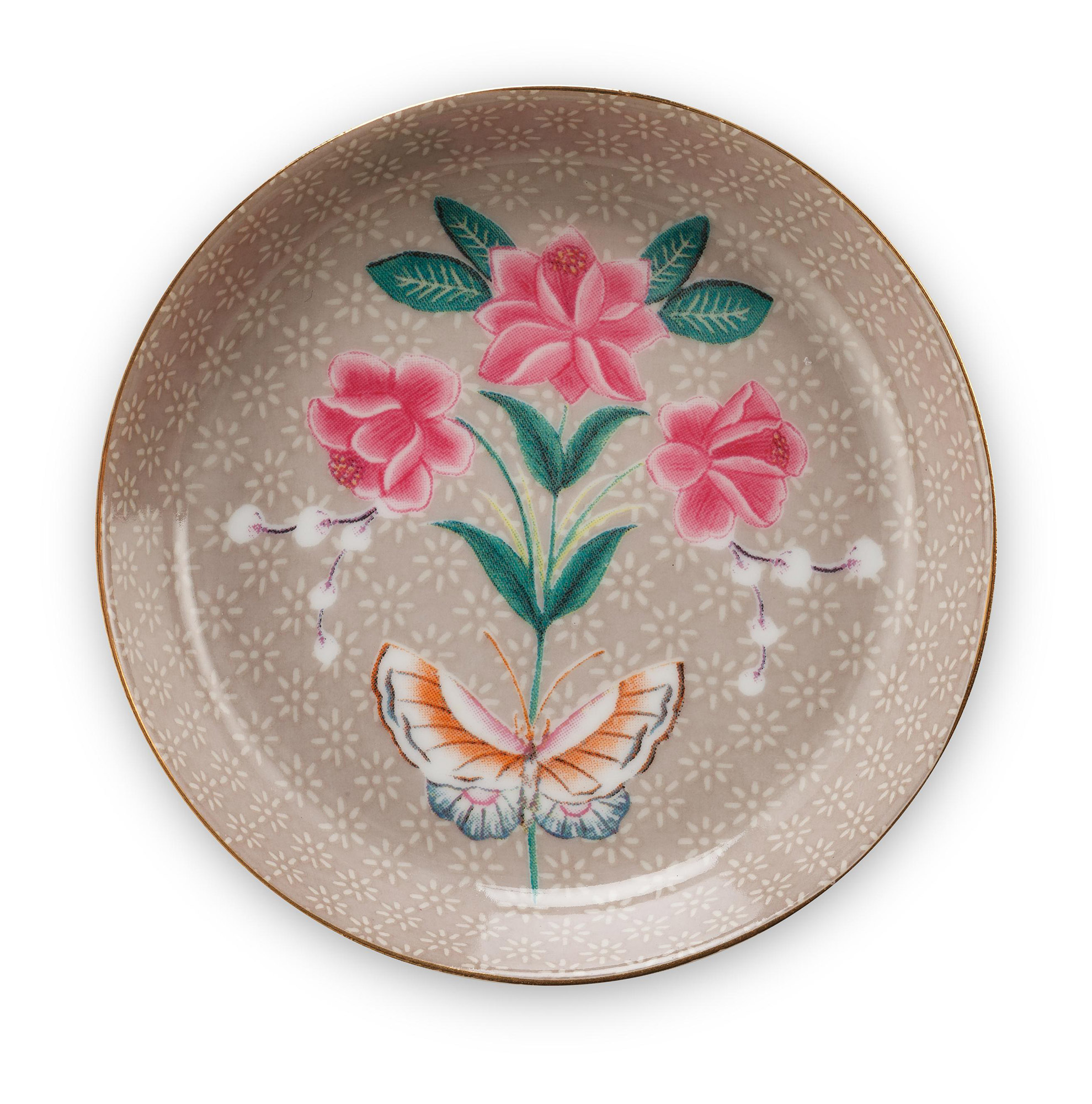 Pip Studio Teebeutelablage Blushing Birds | khaki