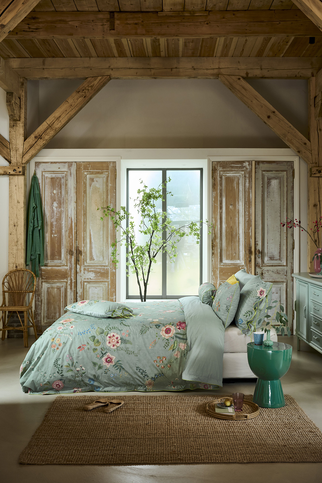 Pip Studio Perkalbettwäsche Everbloom | Grün