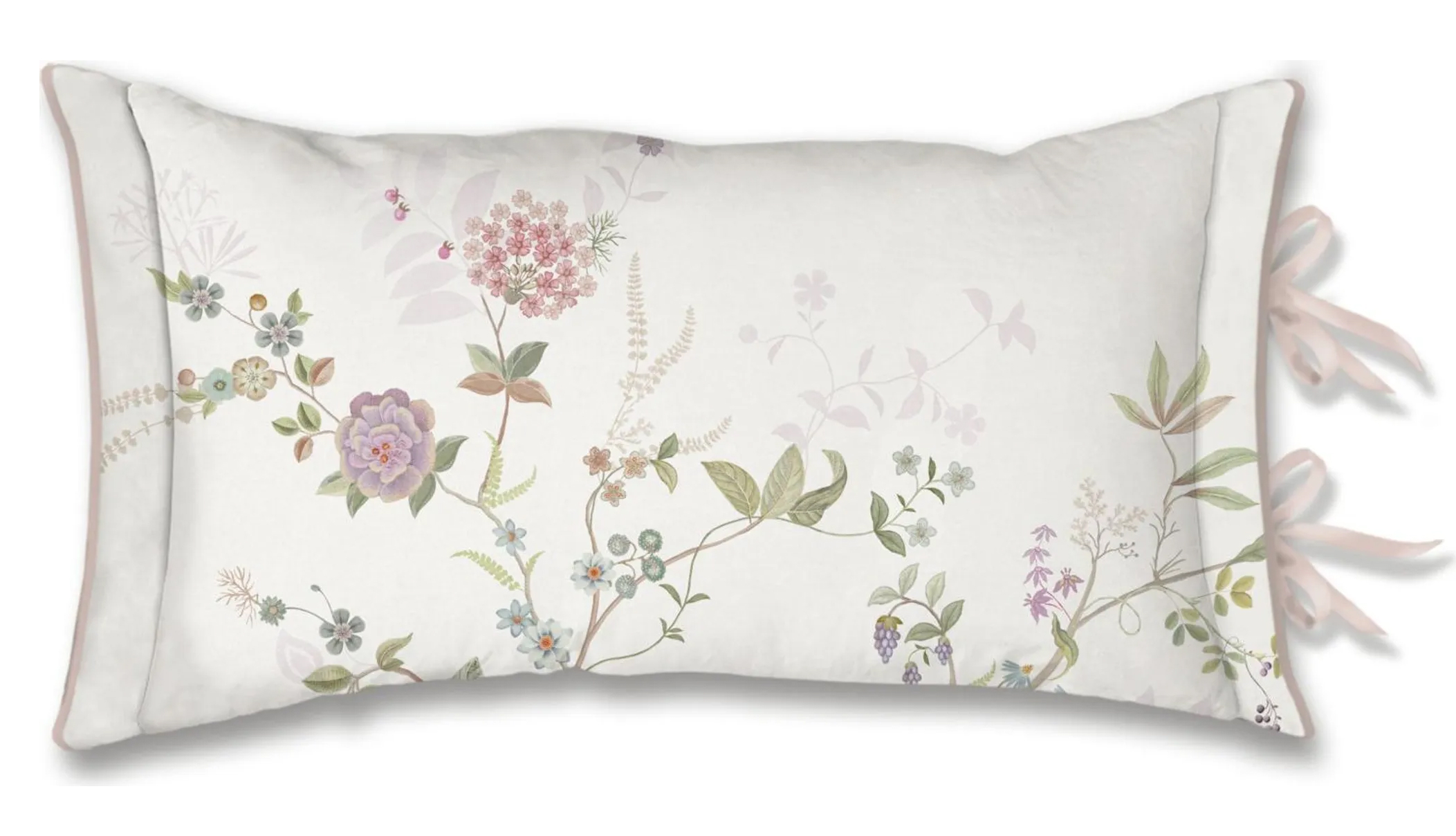 Pip Studio quilted Zierkissen Bustani | weiss