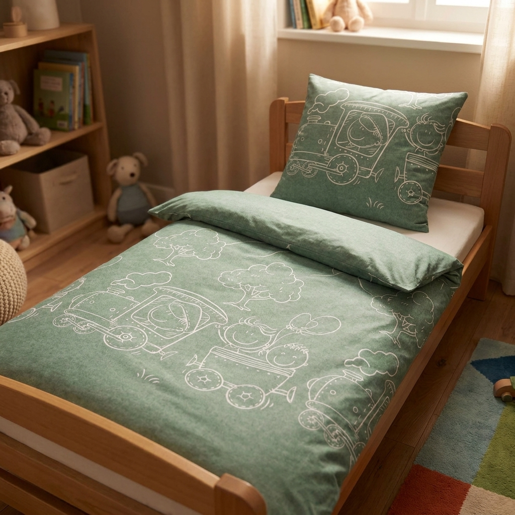 Biberna Kinderbettwäsche Flanell 0840521 | 429 Fichte