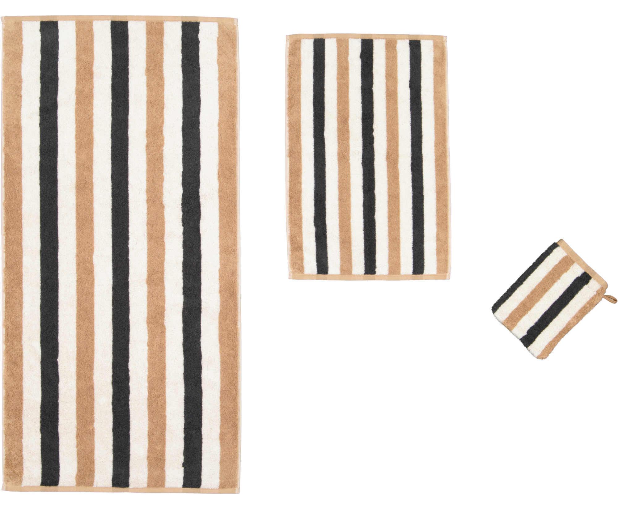 Cawö Handtuch Coast 6213 | 37 anthrazit/natur