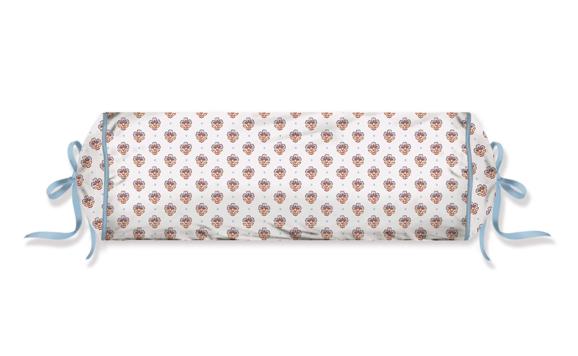 Pip Studio Nackenrolle Jaipur Flower | Hellblau
