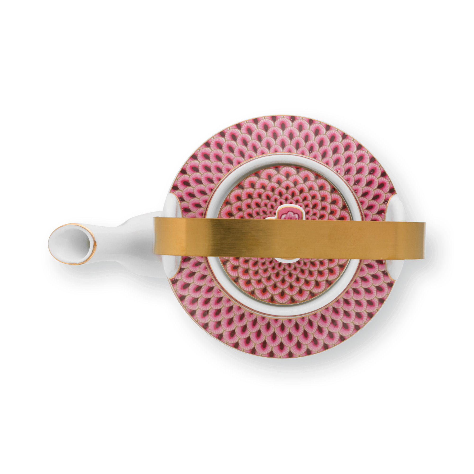 Pip Studio Geschenkset Teekanne Flower Festival | Dunkelpink