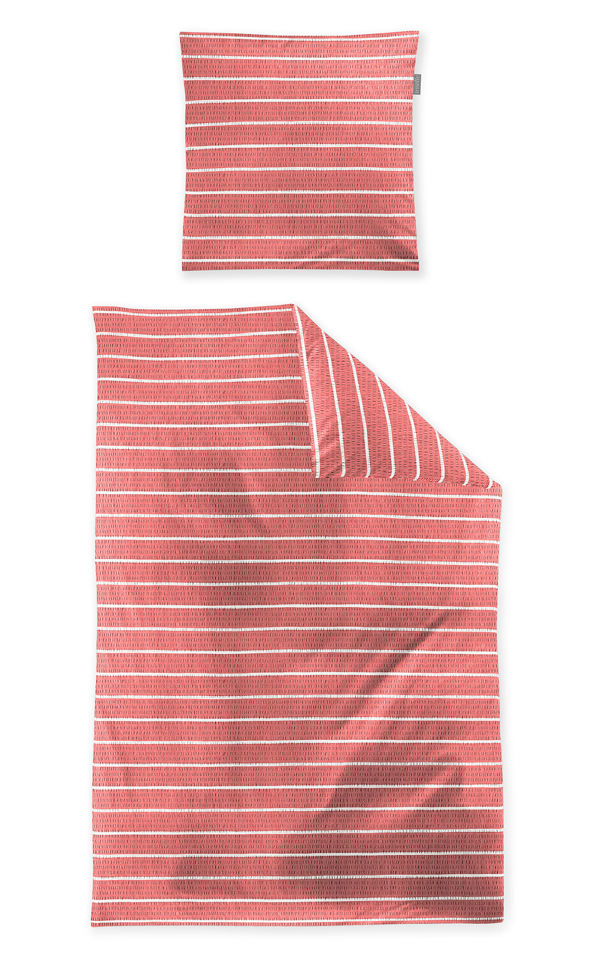 Irisette Seersuckerbettwäsche Easy 8548 | 60 rot