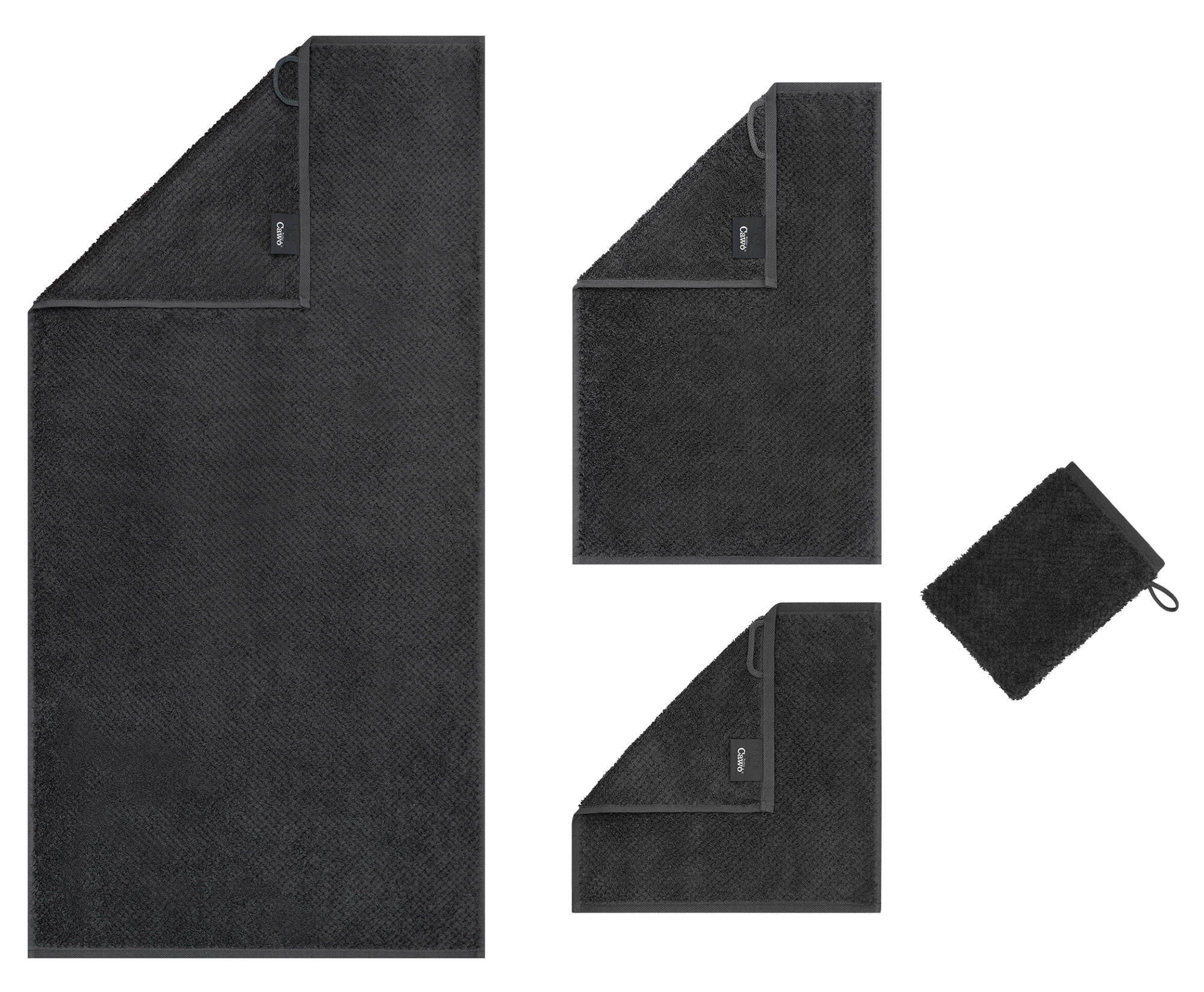 Cawö Handtuch  Pure 6500 | 740 basalt