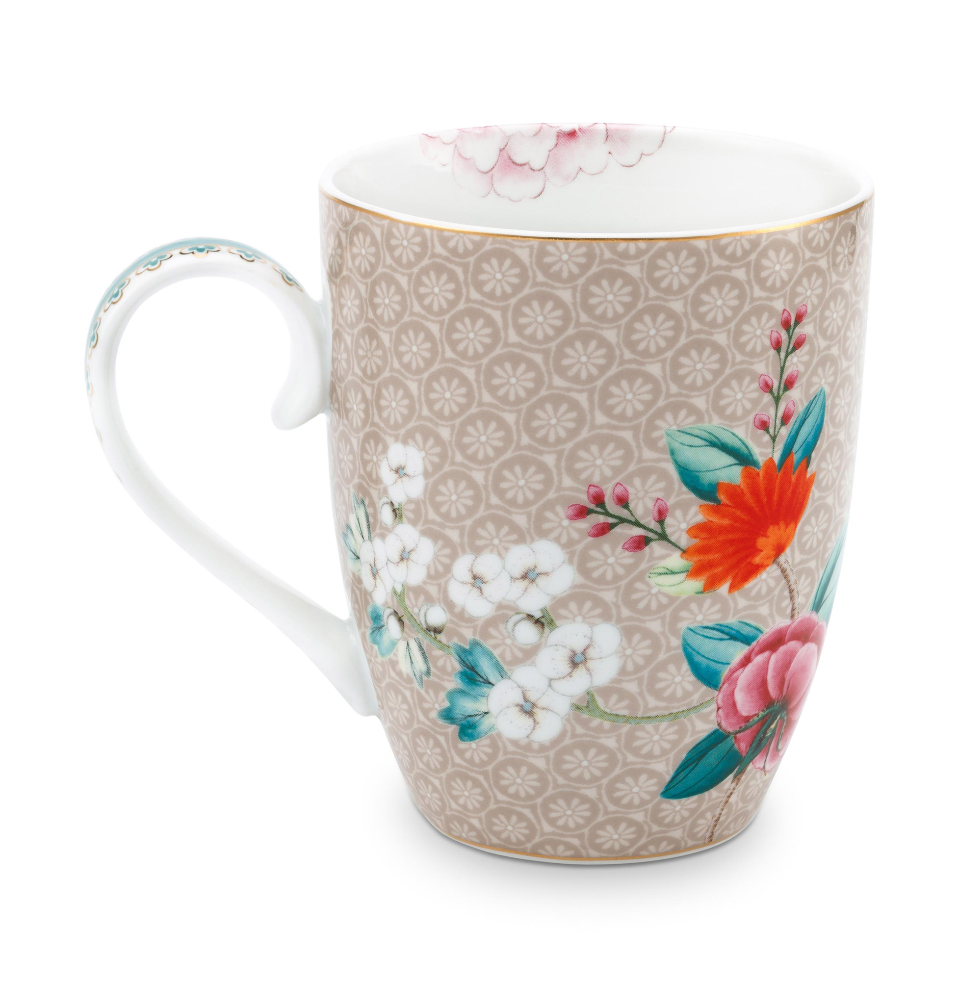 Pip Studio Tasse groß Blushing Birds | khaki