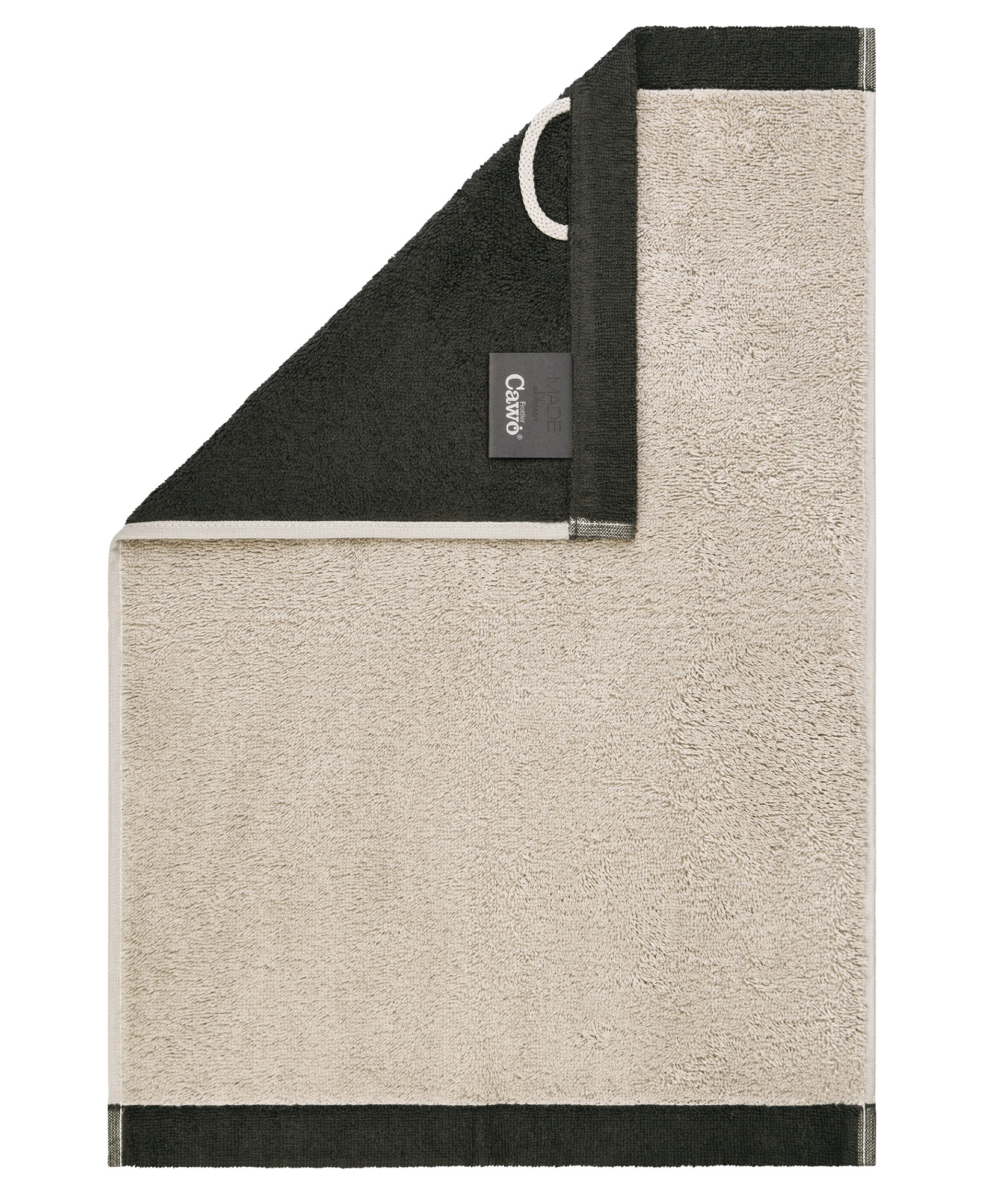 Cawö Gästetuch Lifestyle Splash 7071 | 37 leinen/basalt