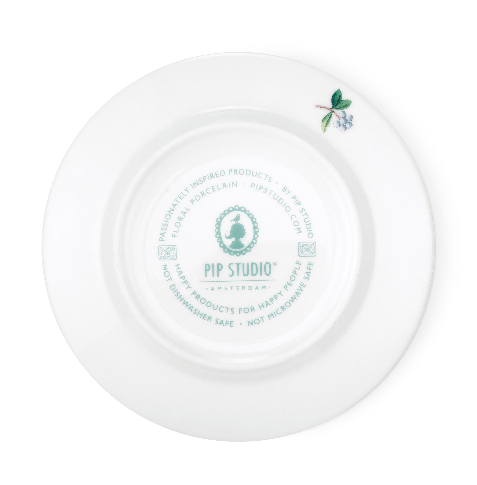 Pip Studio Gebäckteller Blushing Birds | khaki