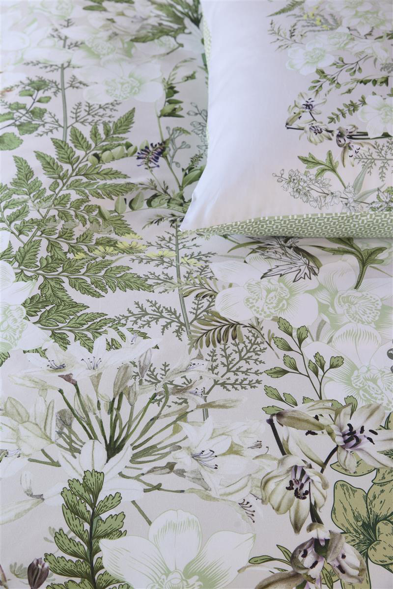 Beddinghouse Satin-Bettwäsche Pastiche | Grün