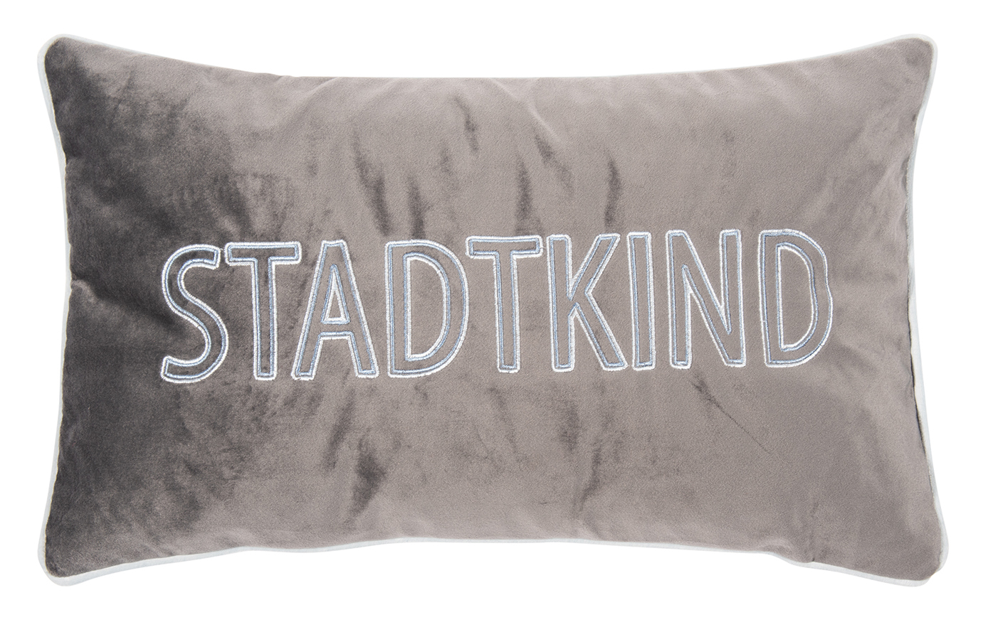 Pad Kissenhülle Letters STADTKIND | blue-grey